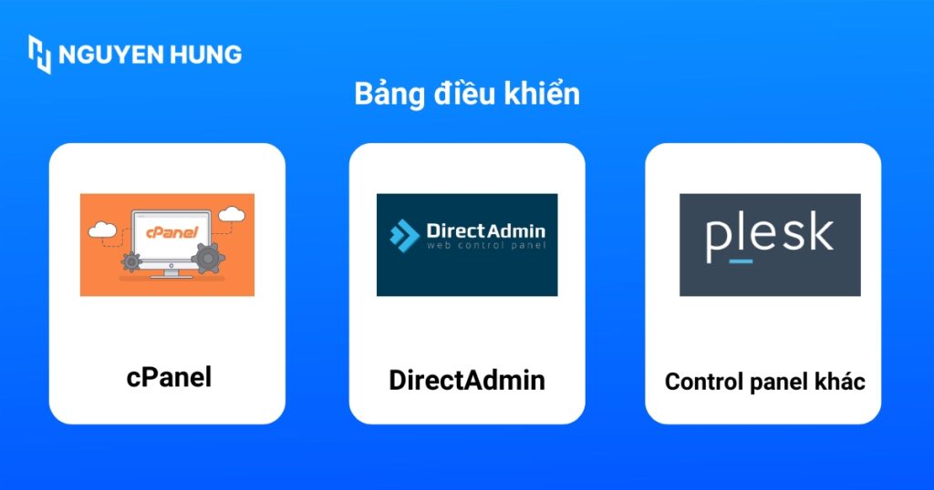Bảng điều khiển là giao diện đồ họa giúp người dùng quản lý hosting một cách dễ dàng