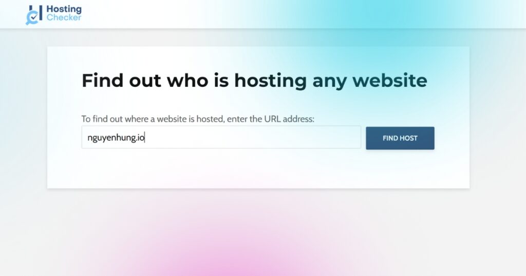Nhập tên miền của website để kiểm tra thông tin