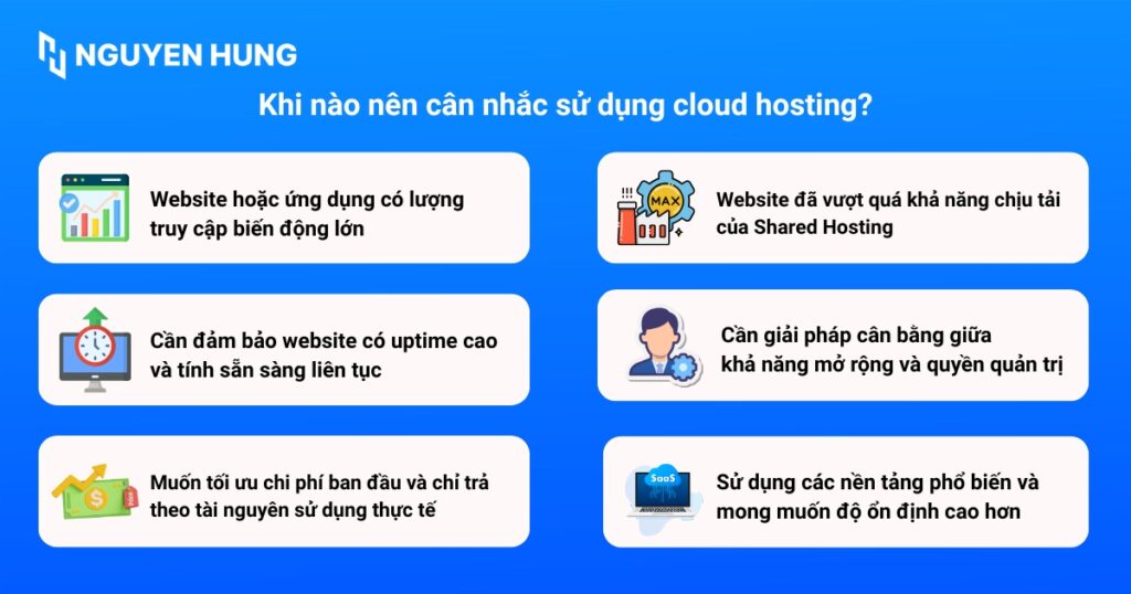 Cloud Hosting là một giải pháp mạnh mẽ, nhưng không phải lúc nào cũng là lựa chọn tốt nhất cho mọi người