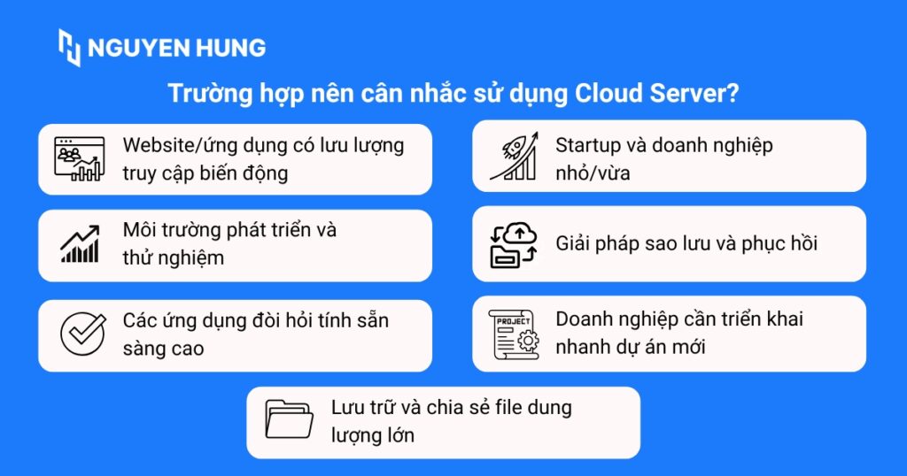 Cloud Server là lựa chọn tối ưu trong nhiều trường hợp