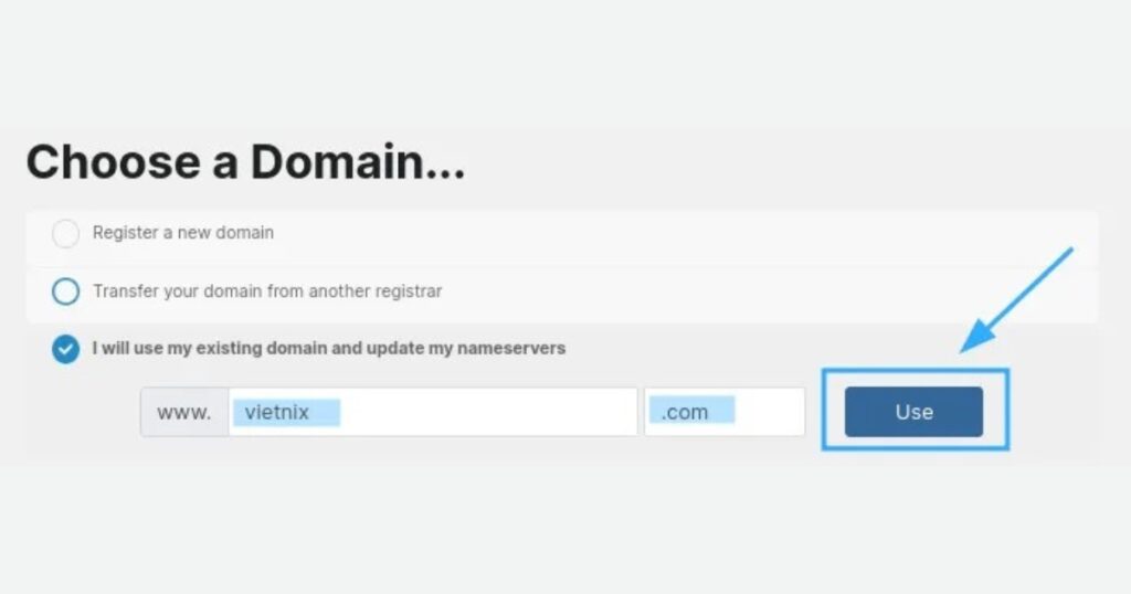 Sau khi chọn gói hosting, HawkHost sẽ yêu cầu bạn cung cấp thông tin tên miền