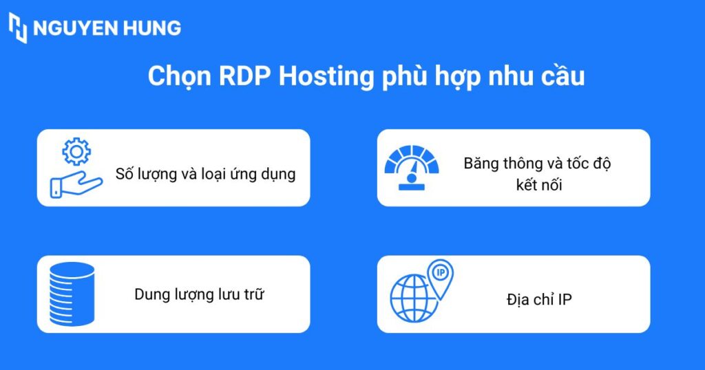 Chọn RDP Hosting phù hợp nhu cầu