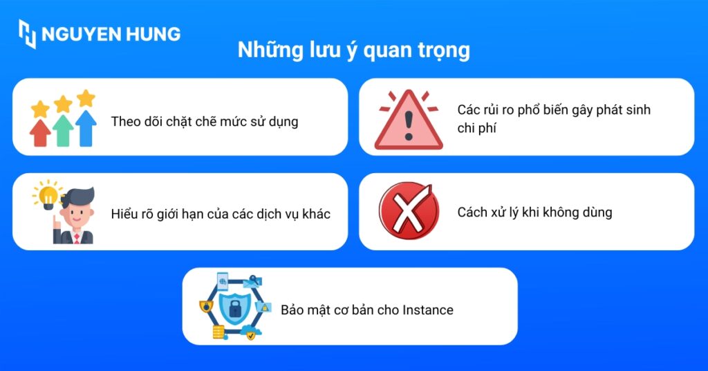 Sử dụng VPS miễn phí rất tuyệt, nhưng bạn cần hết sức lưu ý để tránh phát sinh chi phí