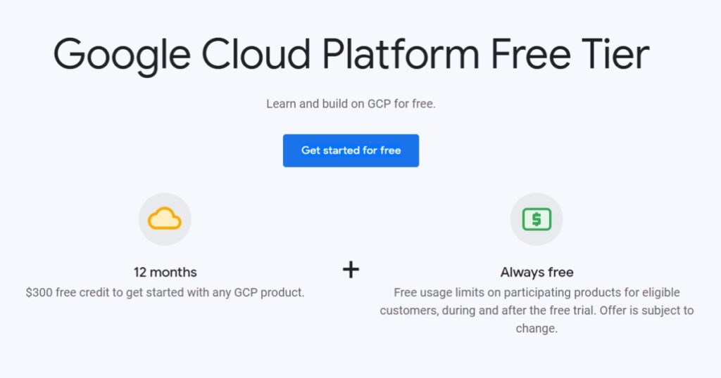 VPS Google Free Trial là chương trình ưu đãi dành cho người dùng mới của GCP