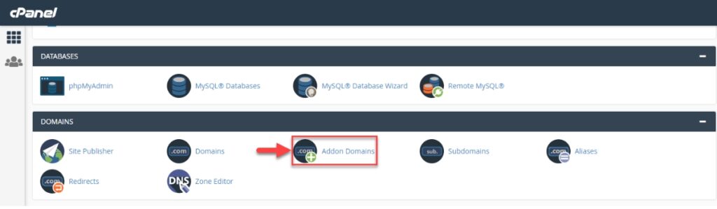 Tính năng Addon Domains trong cPanel