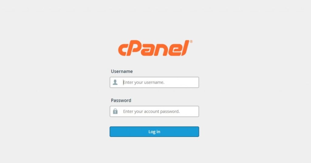 Đăng nhập vào tài khoản cPanel của bạn