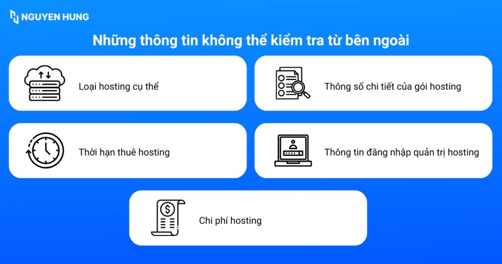 Những thông tin không thể kiểm tra từ bên ngoài