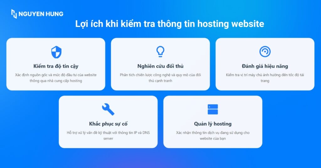 Lợi ích khi kiểm tra thông tin hosting website