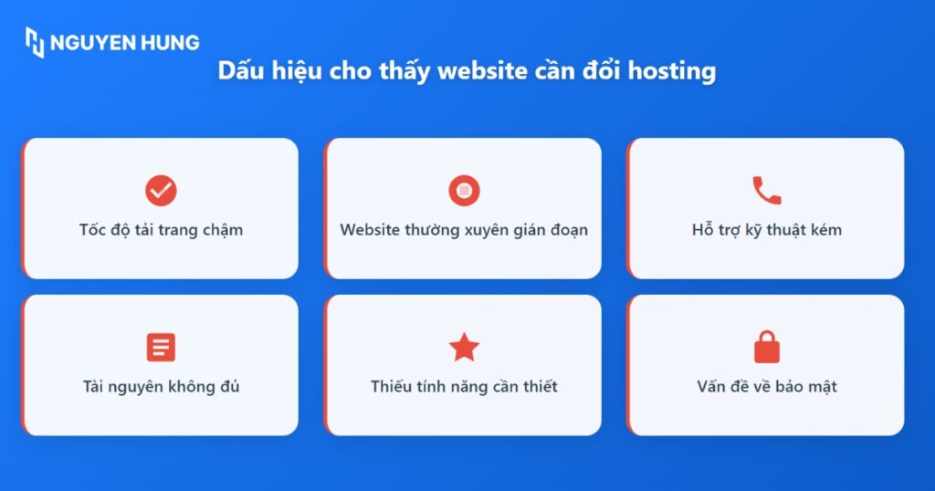 Dấu hiệu nhận biết khi nào cần đổi hosting