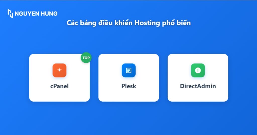 Các bảng điều khiển phổ biến