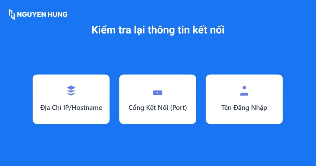 Xác nhận lại thông tin kết nối