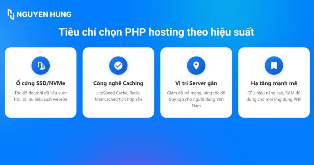 Tiêu chí chọn PHP hosting theo hiệu suất