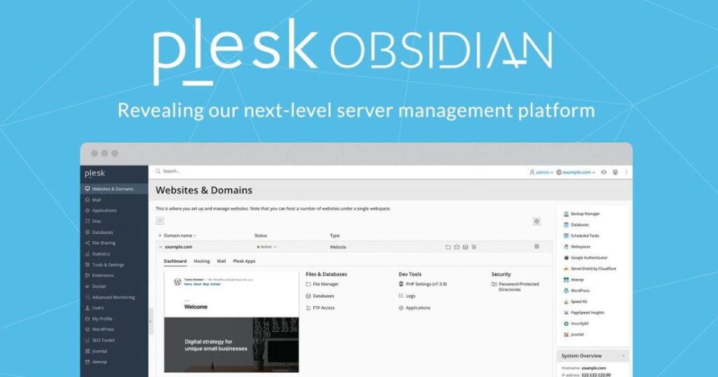 Plesk Obsidian được ra mắt vào năm 2019 