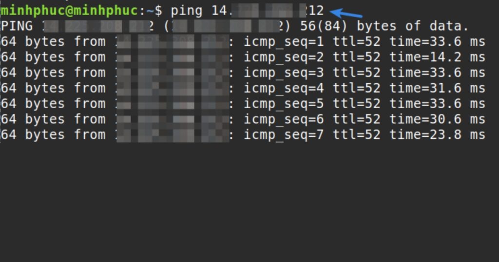 Kiểm tra độ trễ và mất gói tin