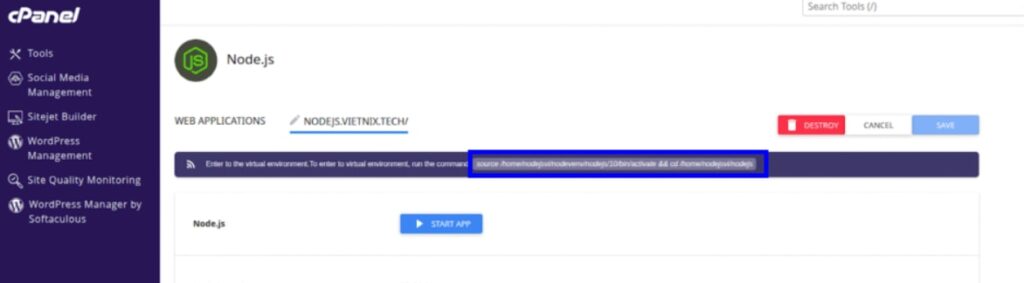 Dòng lệnh hướng dẫn