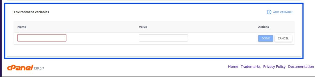 Quản lý biến môi trường