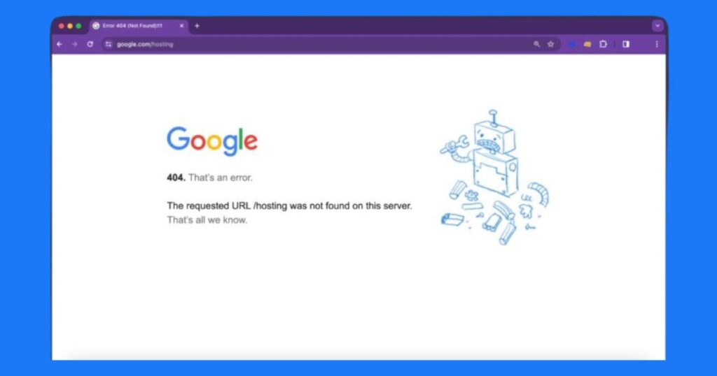 Lỗi "The requested URL was not found on this server"