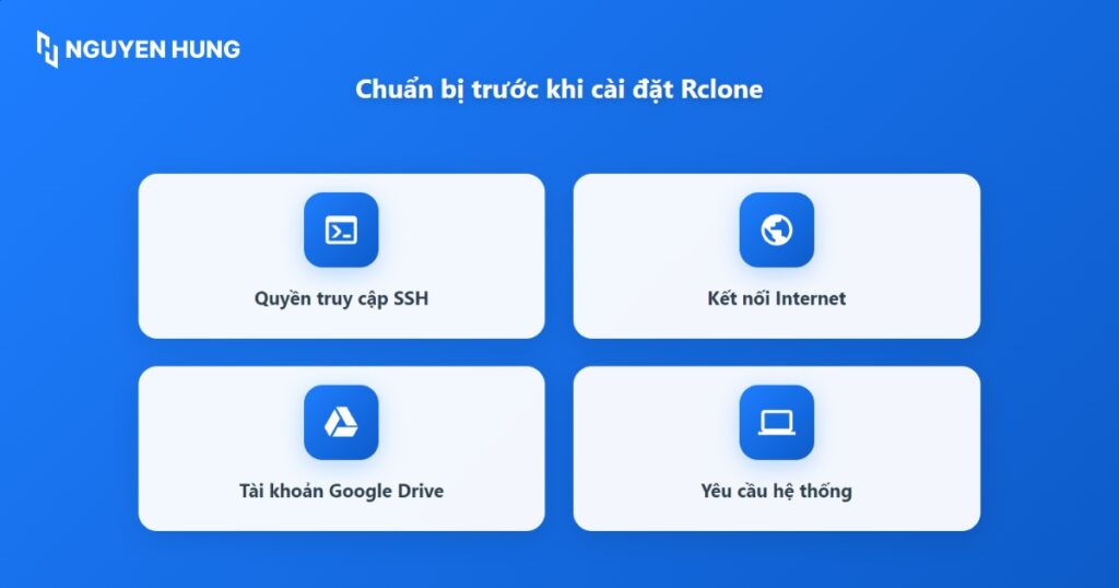 Trước khi bắt đầu, hãy chuẩn bị đầy đủ các yếu tố cần thiết
