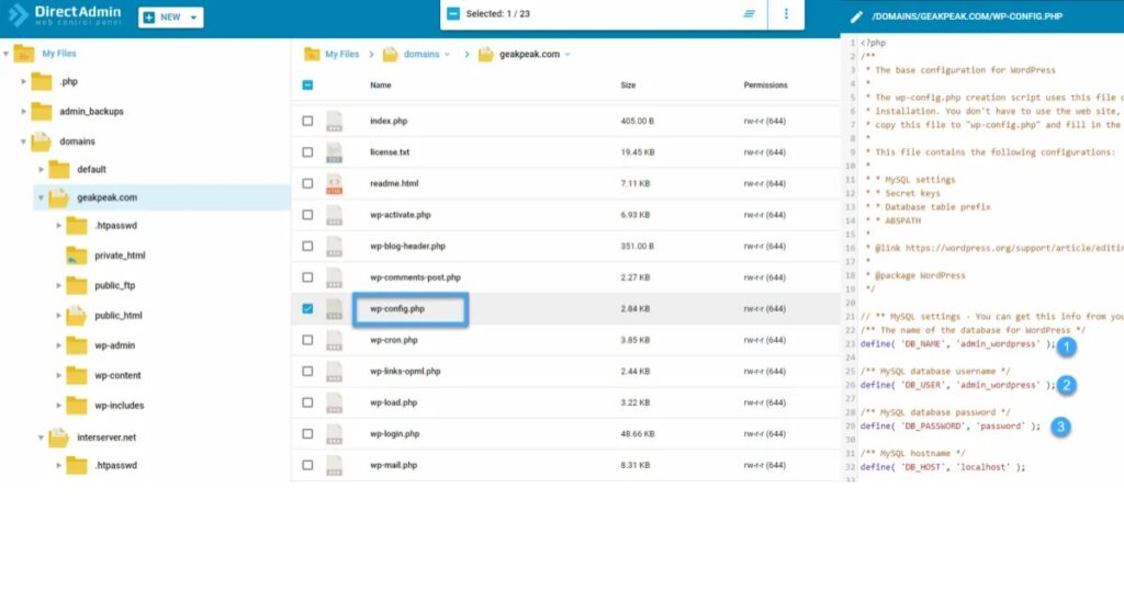 Kết nối mã nguồn website với database