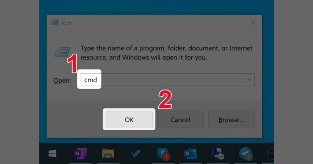 Nhấn tổ hợp phím Windows + R