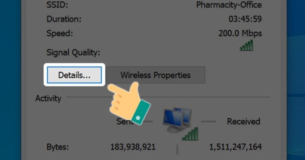 Tiếp tục nhấn vào Details