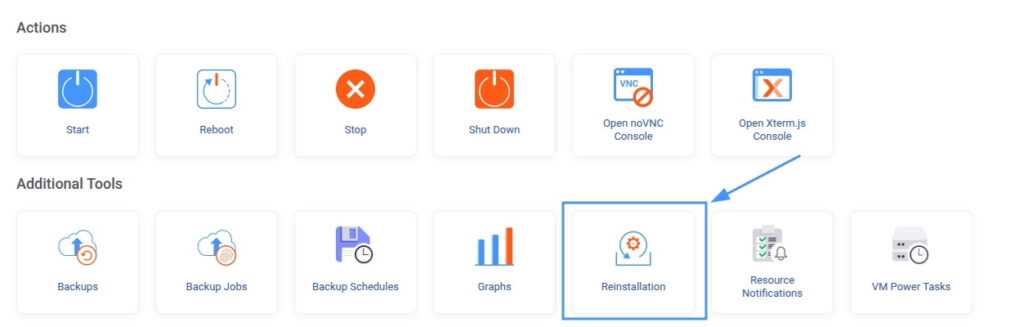 Chức năng Reinstall