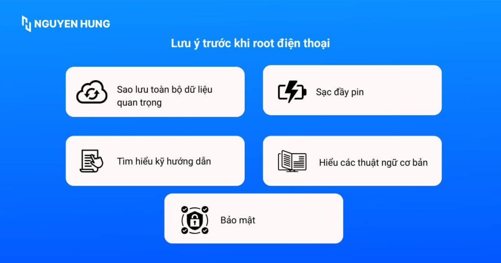 Lưu ý trước khi root điện thoại