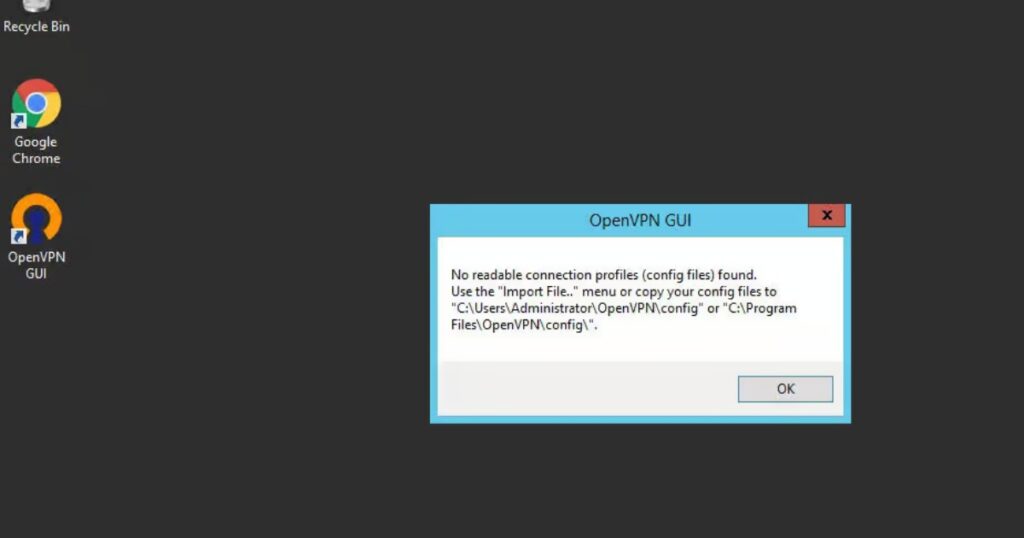 Import file cấu hình vào OpenVPN
