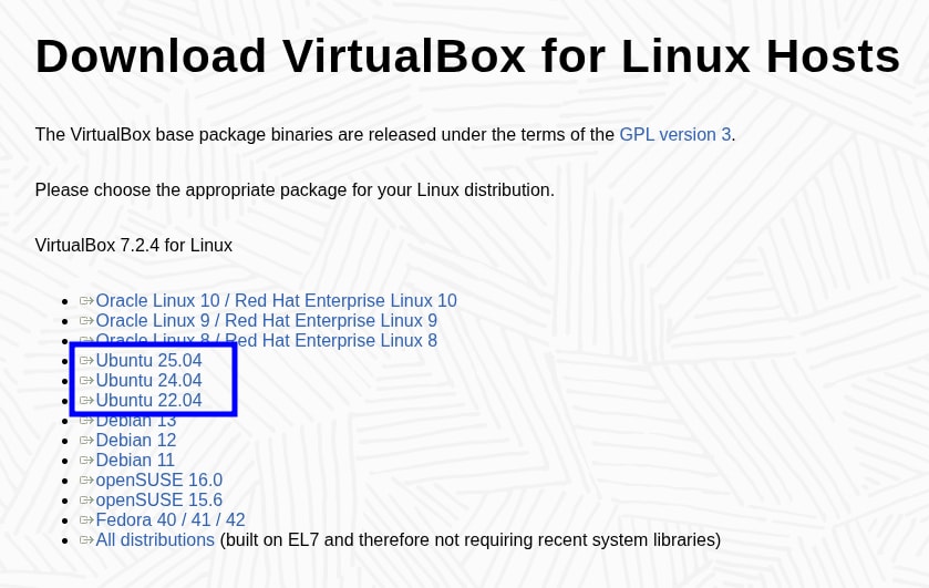 Chọn tệp .deb tương ứng với phiên bản Ubuntu 