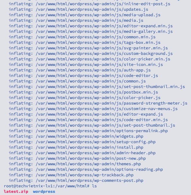 Giải nén mã nguồn