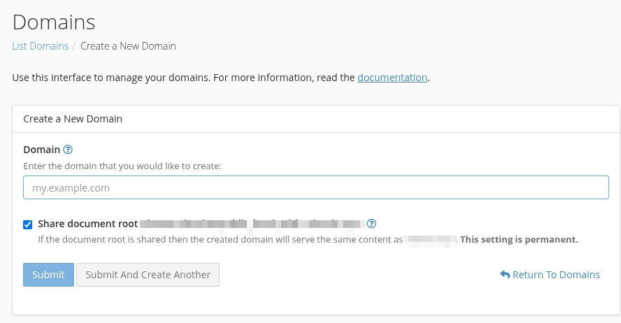 Nhập chính xác tên miền Alias rồi nhấp vào nút Submit