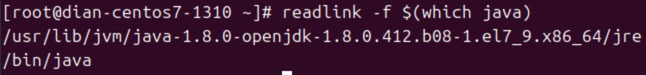Để tìm đường dẫn của file thực thi java, bạn chạy lệnh sau: readlink -f $(which java)