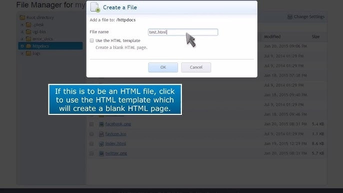 Bạn cần chọn File Manager, nhấn +New và chọn Create Directory/Create File để tạo thư mục mới
