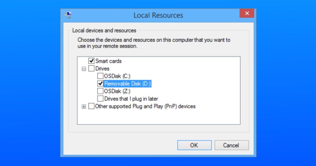 Bạn tick vào ô Drives để chia sẻ tất cả các ổ đĩa trên máy tính