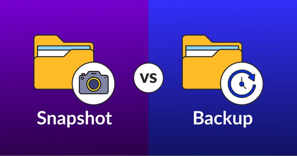 Trường hợp nên dùng Snapshot và Backup
