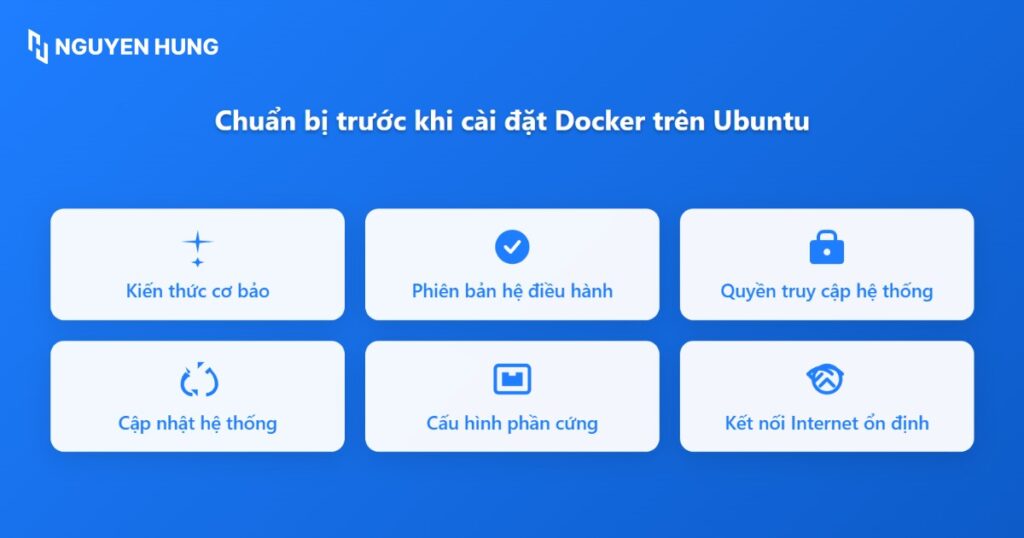 Điều kiện để cài đặt Docker trên Ubuntu