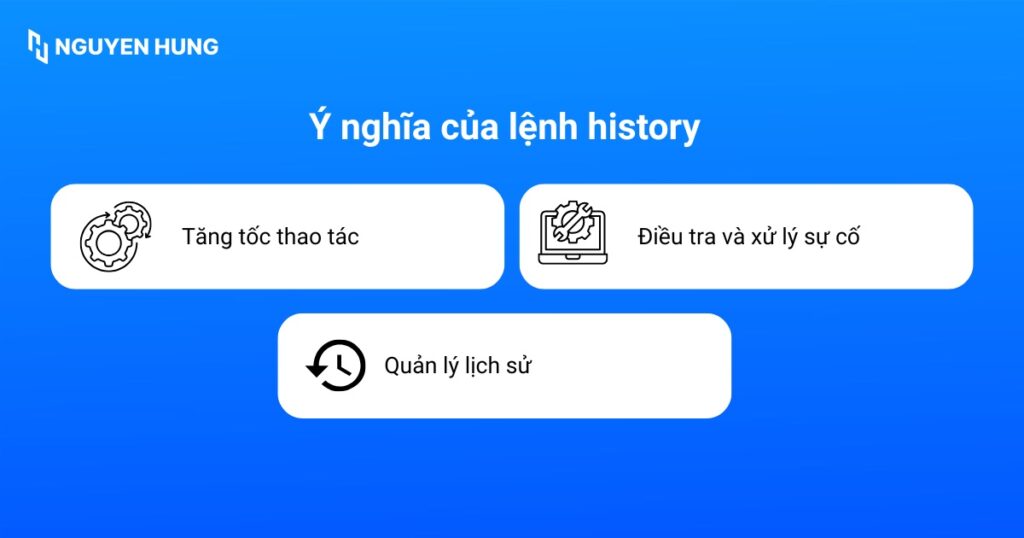 Ý nghĩa của lệnh history