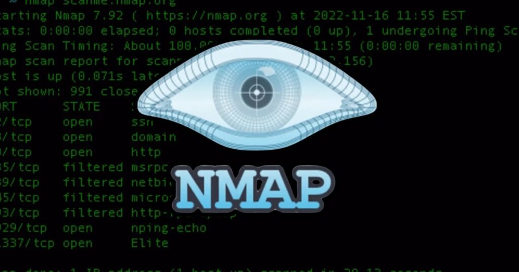 Nmap là công cụ quét mạng và kiểm tra bảo mật hàng đầu.
