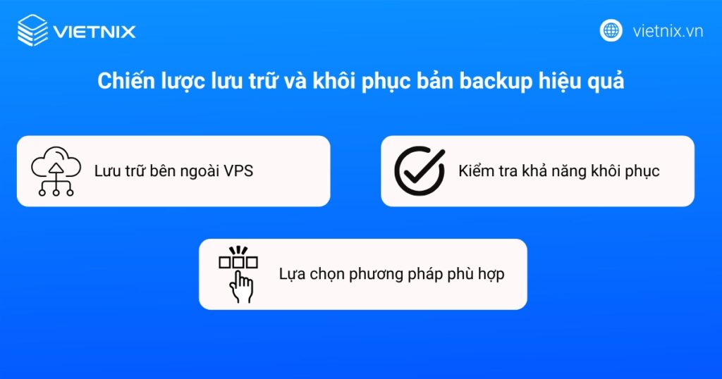 Chiến lược lưu trữ và khôi phục bản backup hiệu quả