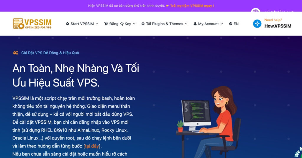Trang web VPSSIM