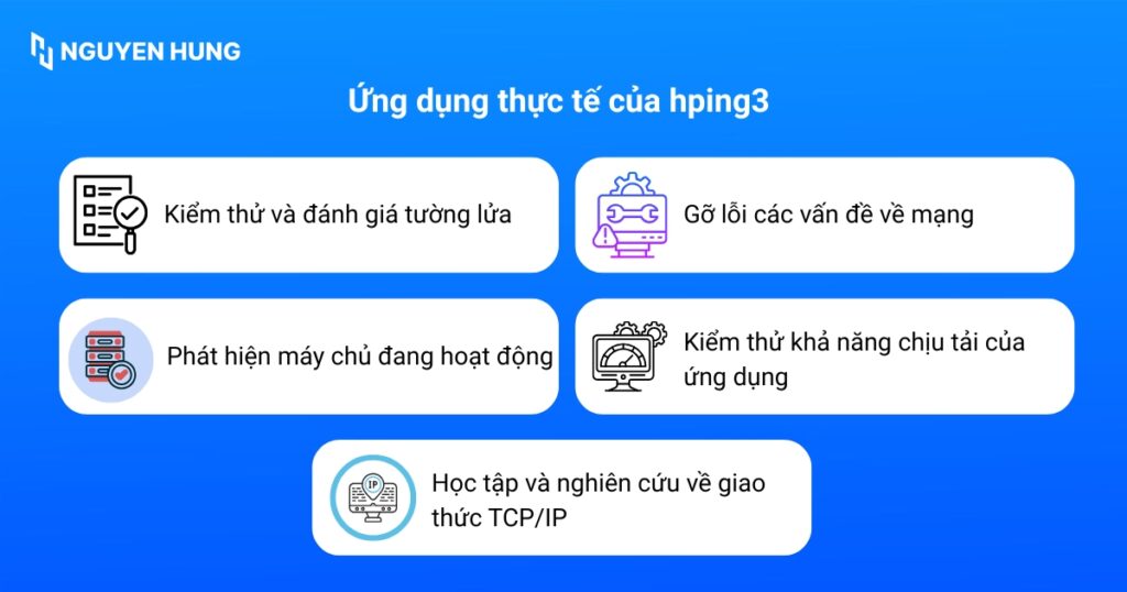 Ứng dụng thực tế của hping3
