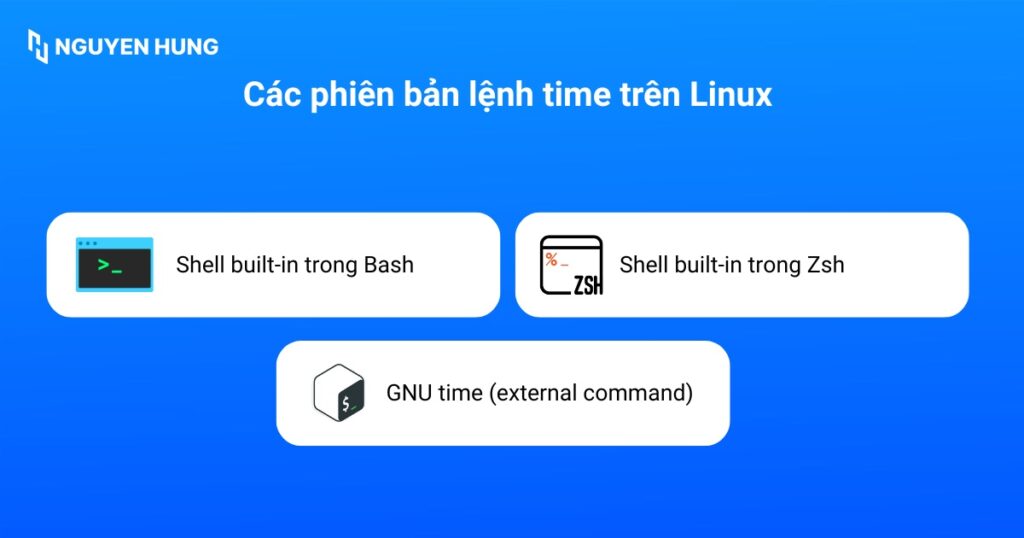 Các phiên bản lệnh time trên Linux