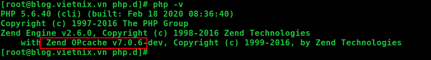 OPcache sẽ lưu trữ phiên bản đã biên dịch của các file PHP vào RAM