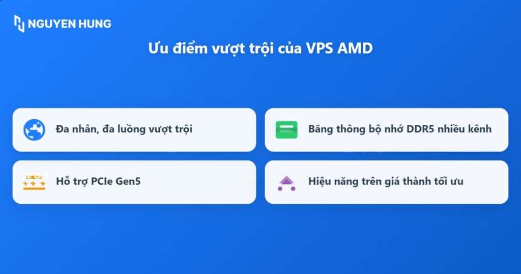 Ưu điểm của VPS AMD trong môi trường máy chủ