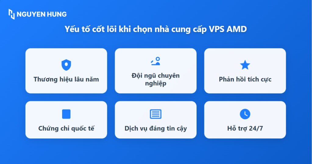 Yếu tố quan trọng khi lựa chọn nhà cung cấp VPS AMD EPYC uy tín