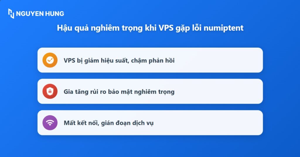 Hậu quản khi gặp lỗi VPS iptables rule limit (numiptent) is too low