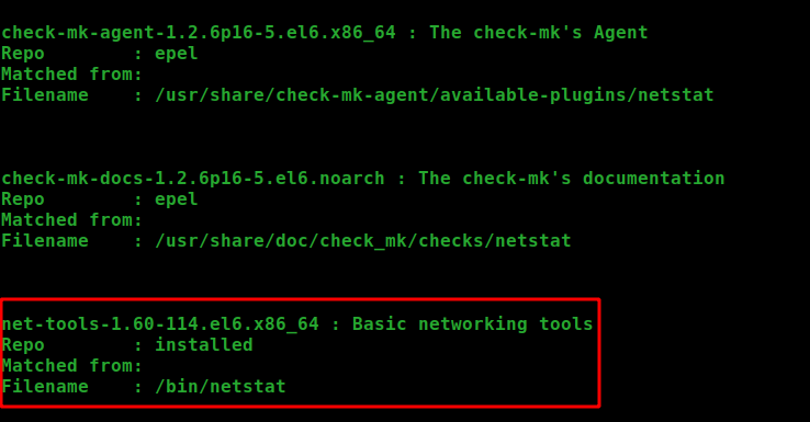 Kết quả tìm lệnh netstat