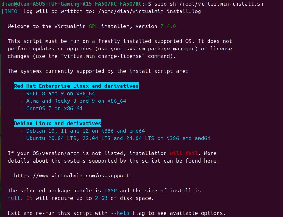 Khởi chạy tập lệnh
