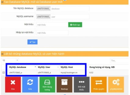 Điền username và tạo mật khẩu
