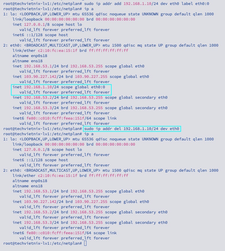 Xóa địa chỉ 192.168.53.1